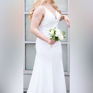 Size 8 fit and flare wedding dress